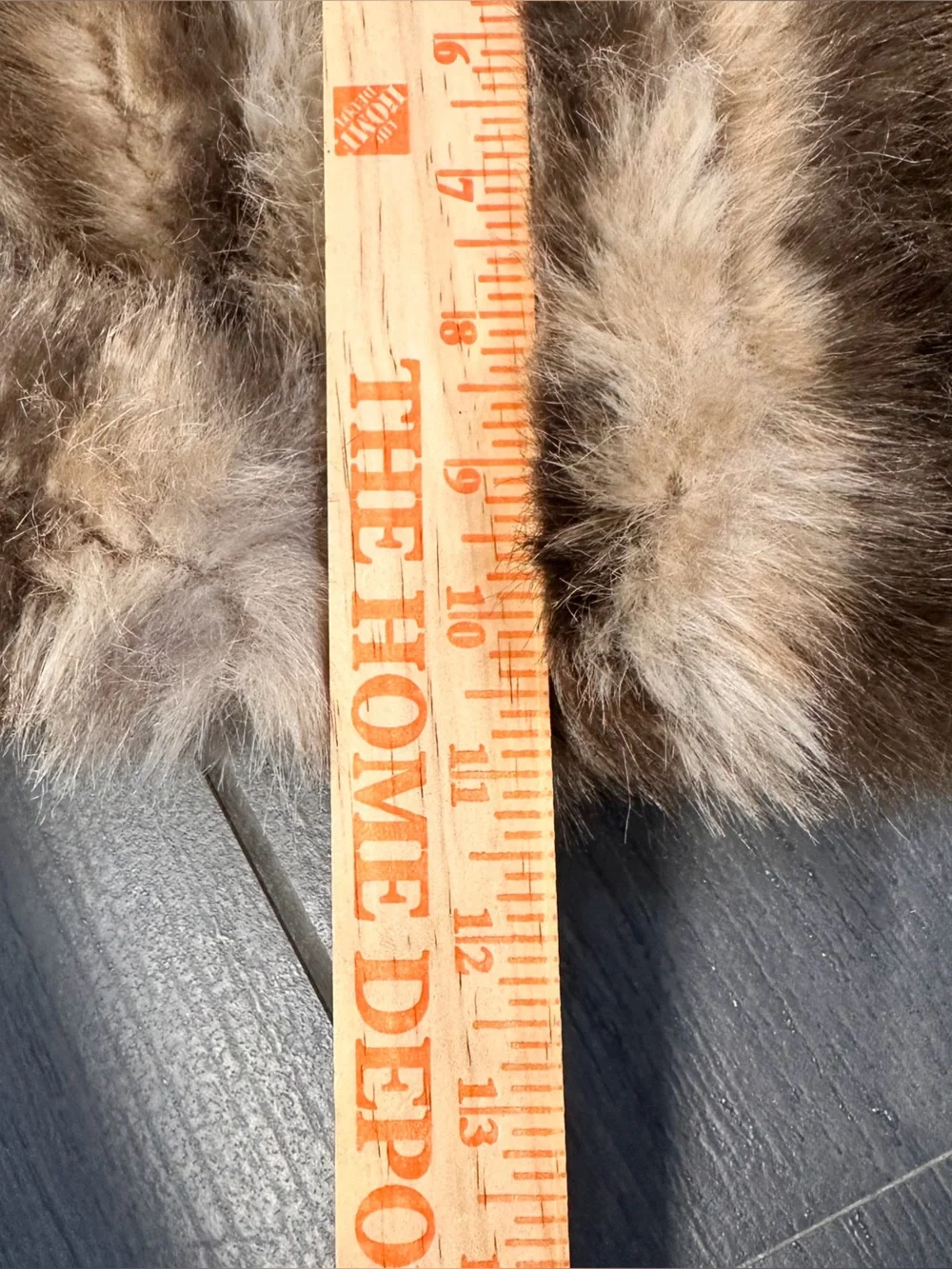 Faux Fur mini skirt